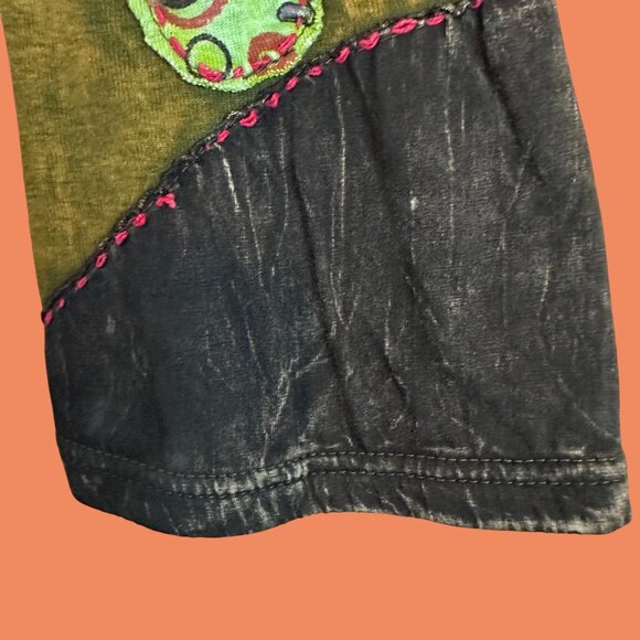 Rising International W Size XL Zip Tunic Hoodie Jacket Boho Hippie Ren Fair Art - Picture 12 of 13